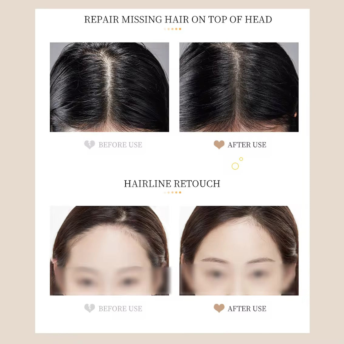 Black Hair Touchup Professional - Hairline