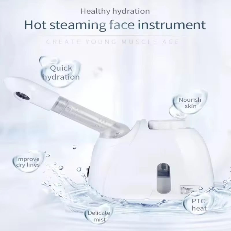 💎 Professional Nano Ionic Facial Steamer – Salon Grade Hot Steam Machine for Deep Hydration & Pore Cleansing (Home & Salon Use)