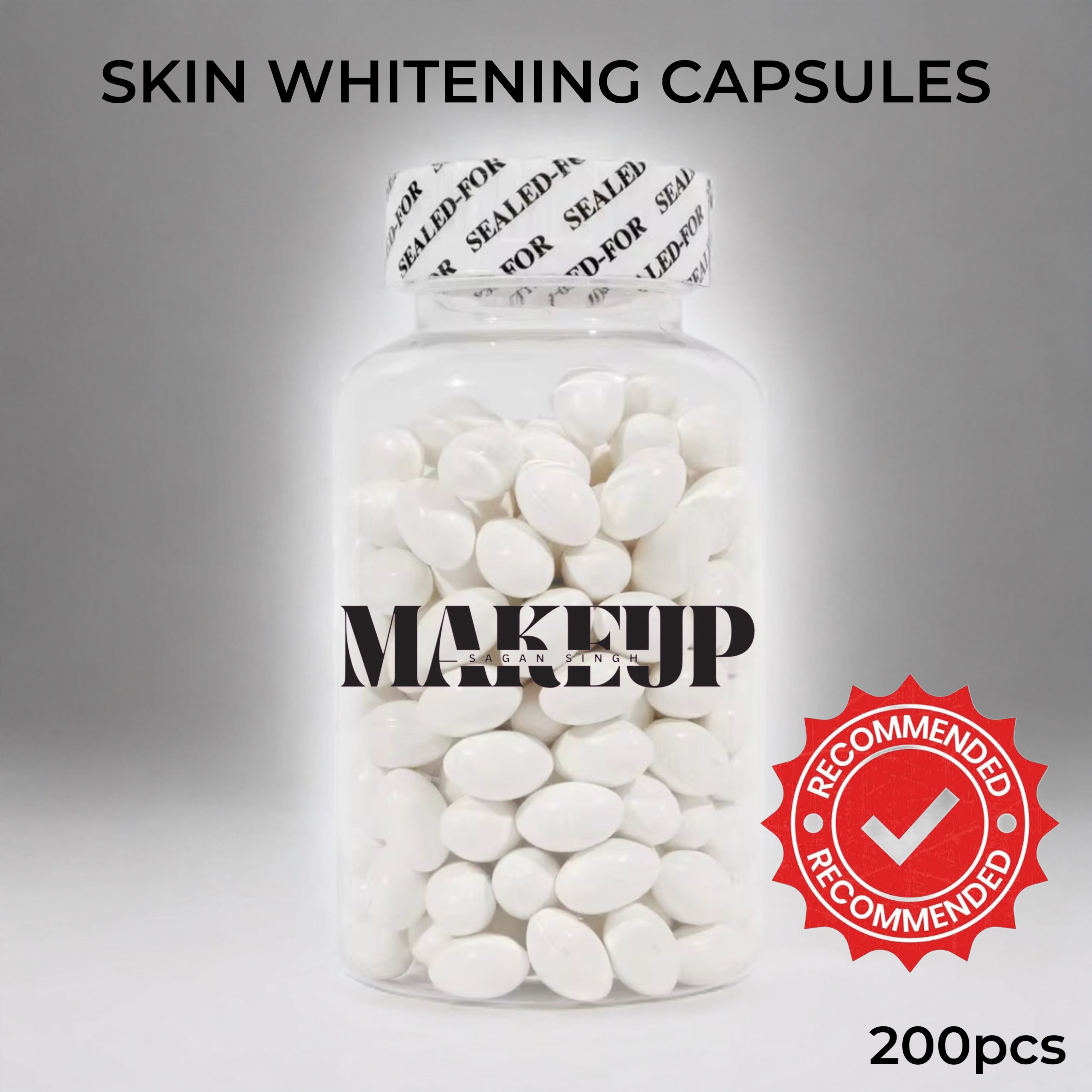 Viral Skin Whitening Capsules - 200pcs