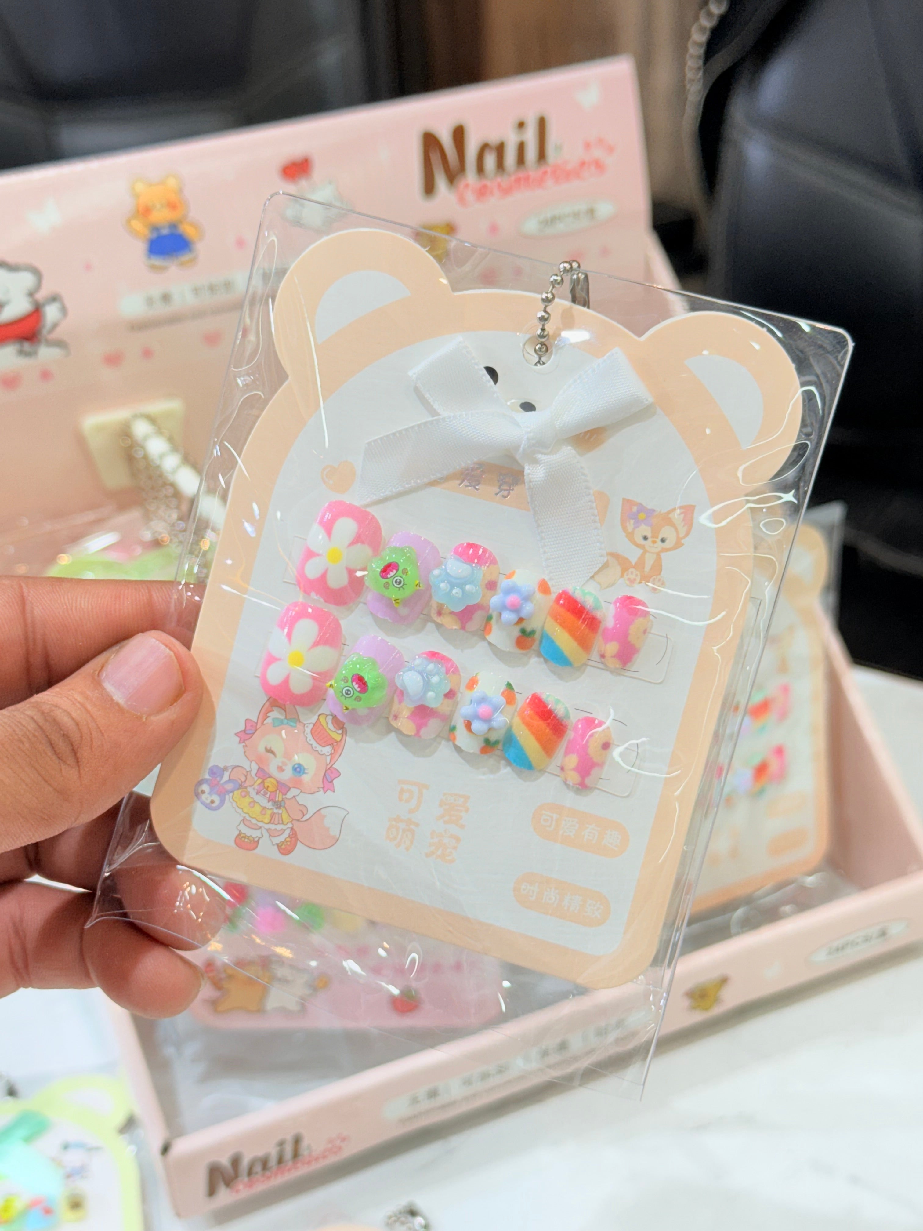Kids Kawaii Nails | Wholesale Pack 24pcs | Viral Product