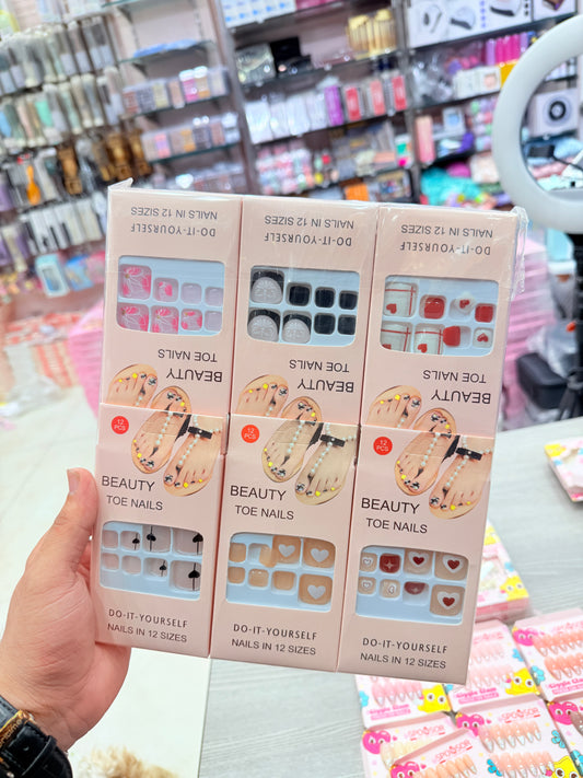 Nails for Toes Wholesale Pack 12pcs