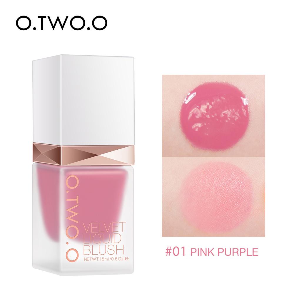 SAGANSINGHMAKEUP O TWO O Velvet Liquid,Face Blusher,Long-lasting Makeup Blush