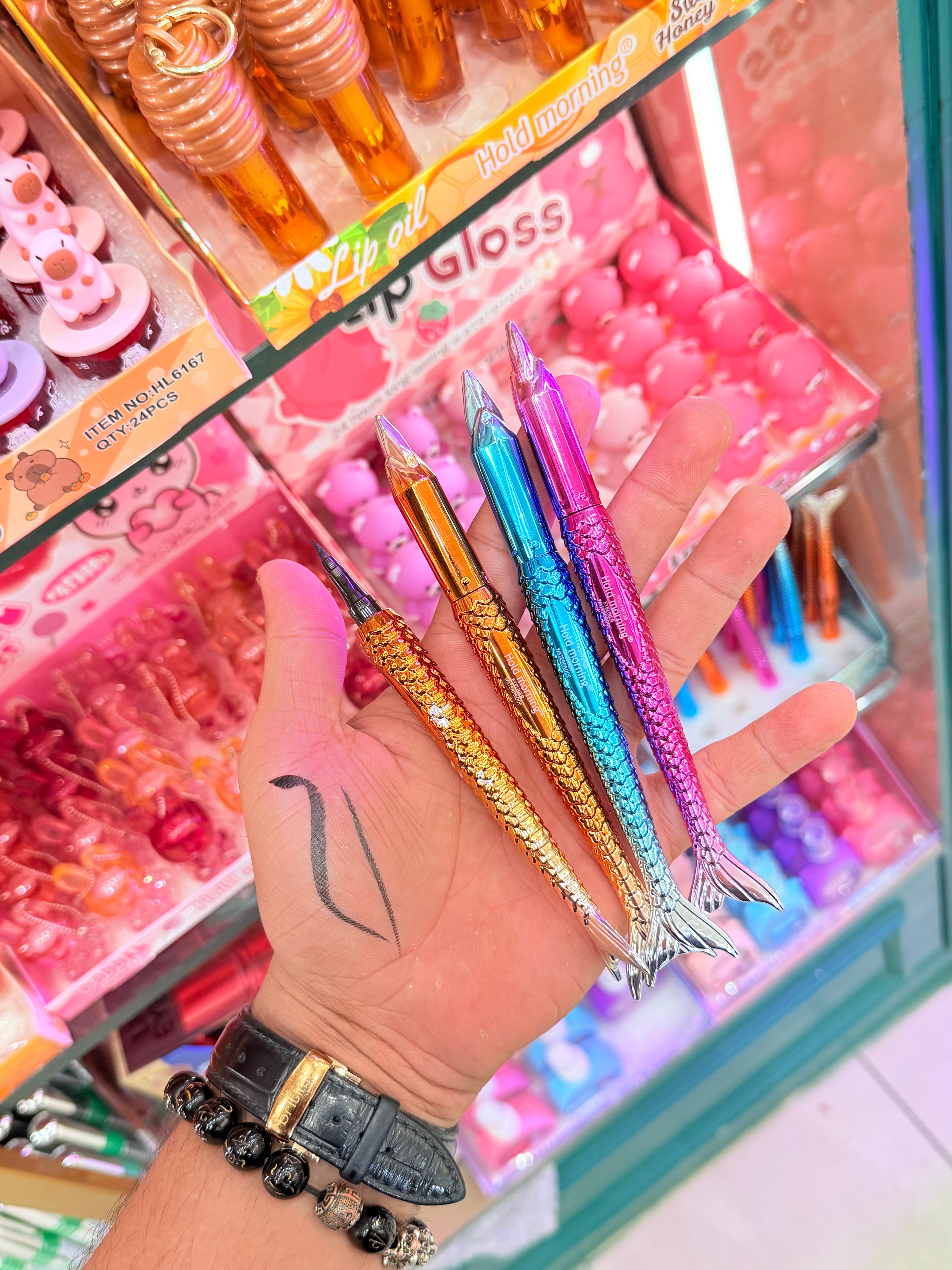 Mermaid Sketch Eyeliners - Jet Black