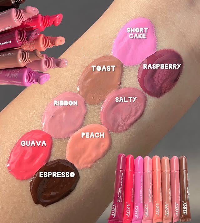 AOZY Lip Gloss Set of 8 ✨ | Birthday Sale Special 💖 | Juicy Plump Finish