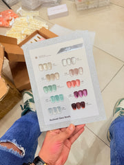 Three Strokes Cat Eye Gel Polish Set (10PCS, 15ml Each) with Shade Card | Magnetic Nail Art Kit - BuchiratI GLASS BEADS