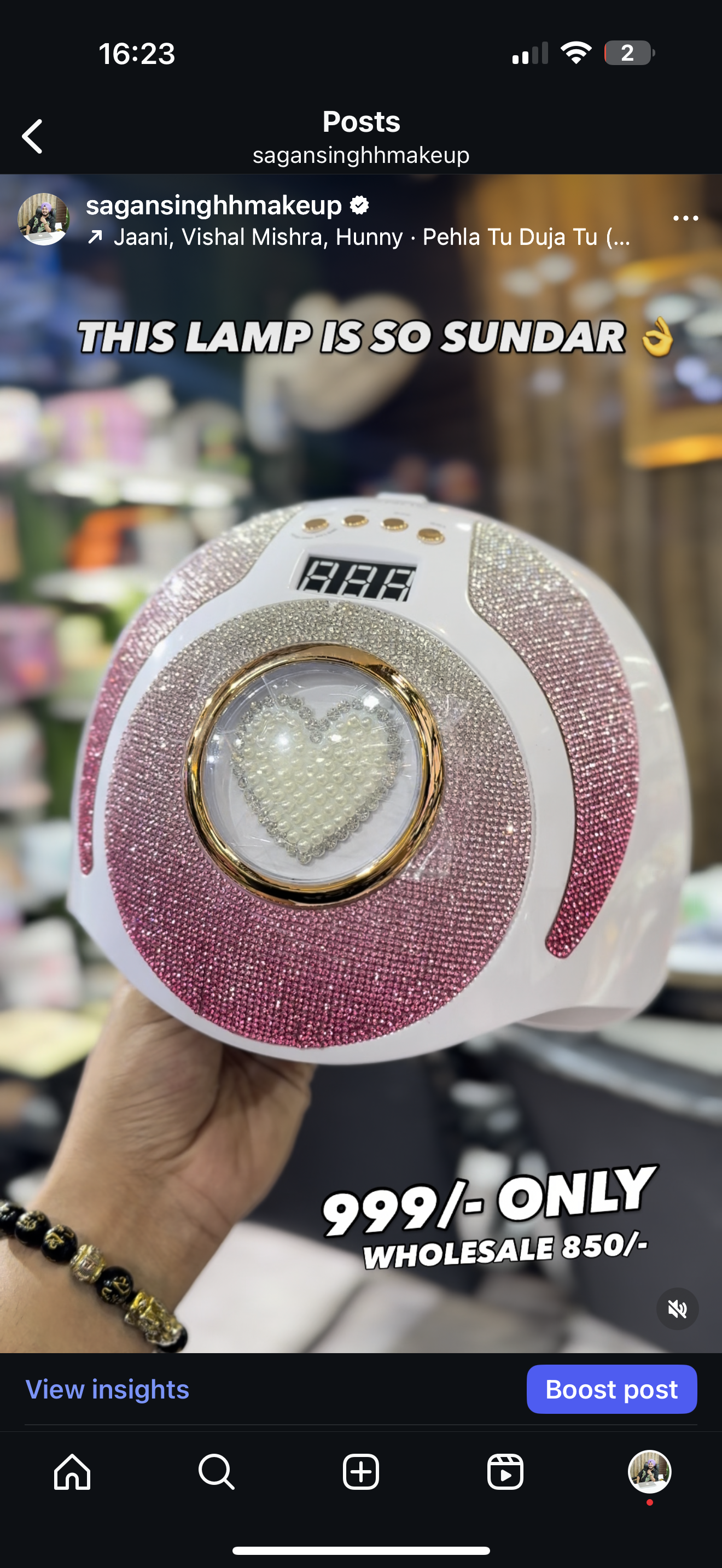 268W Diamond Nail Lamp