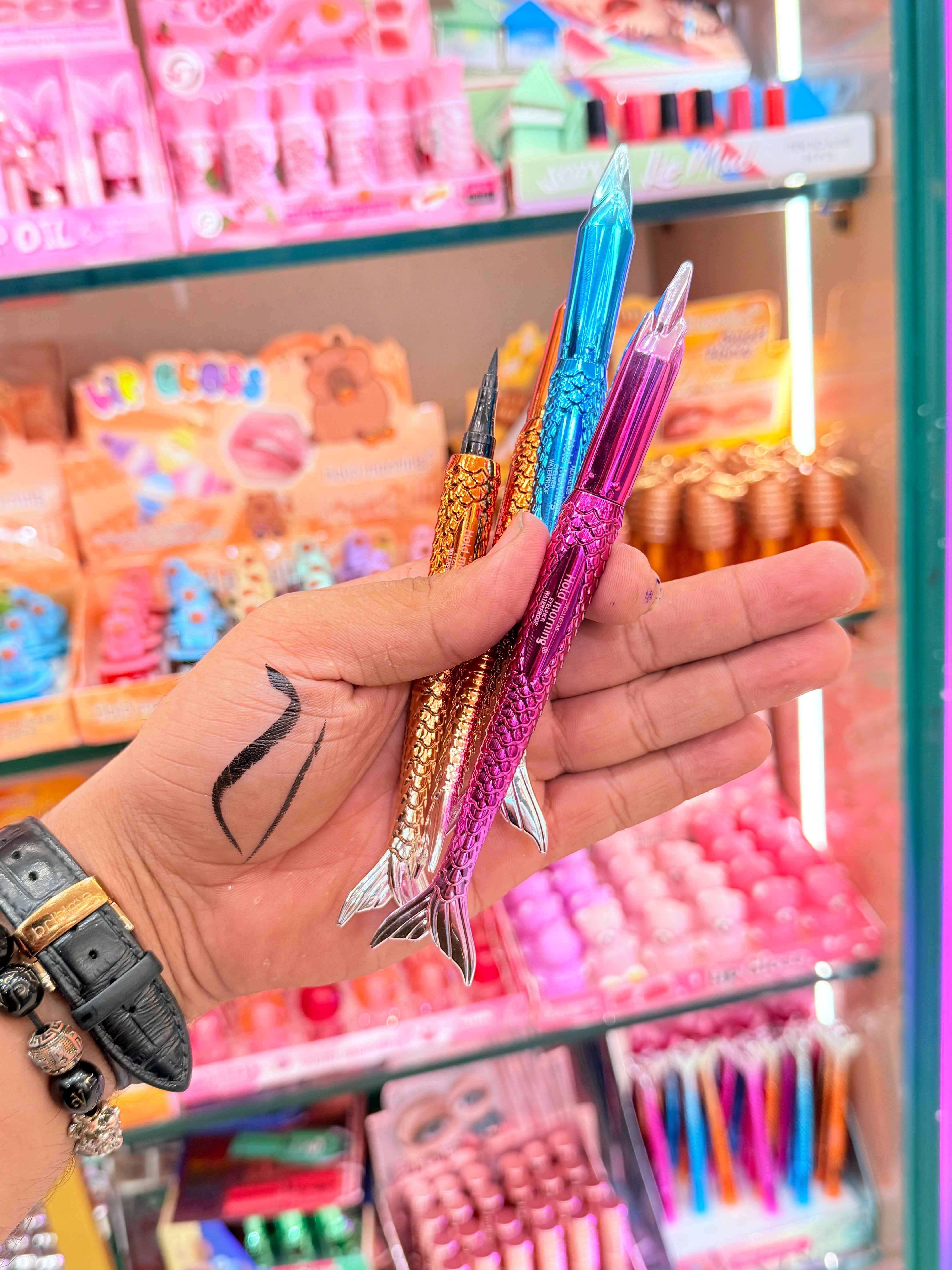 Mermaid Sketch Eyeliners - Jet Black