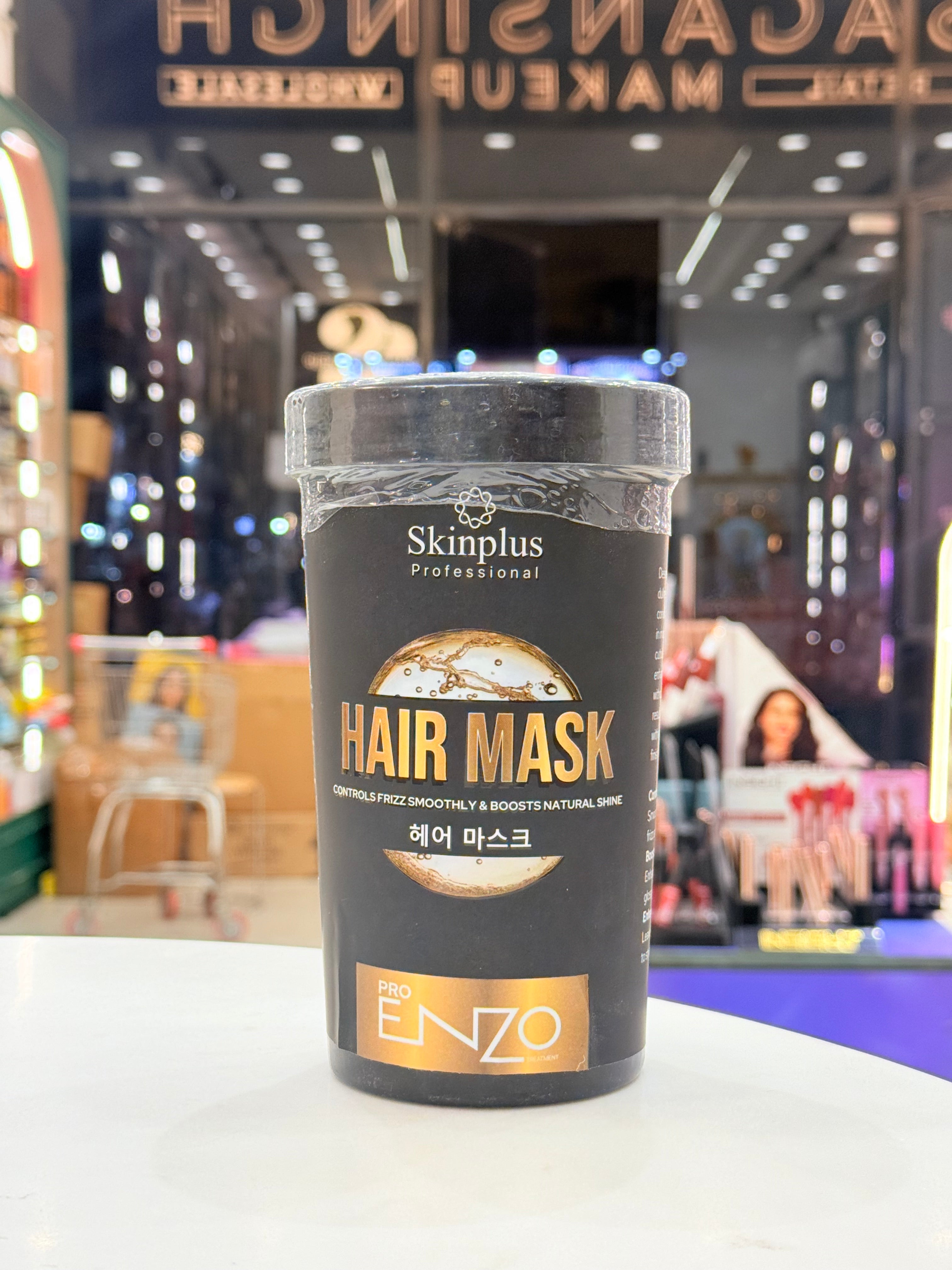 Skinplus Professional Pro ENZO Hair Mask – Frizz Control & Natural Shine | Deep Nourishing Hair Spa Mask - 800ml