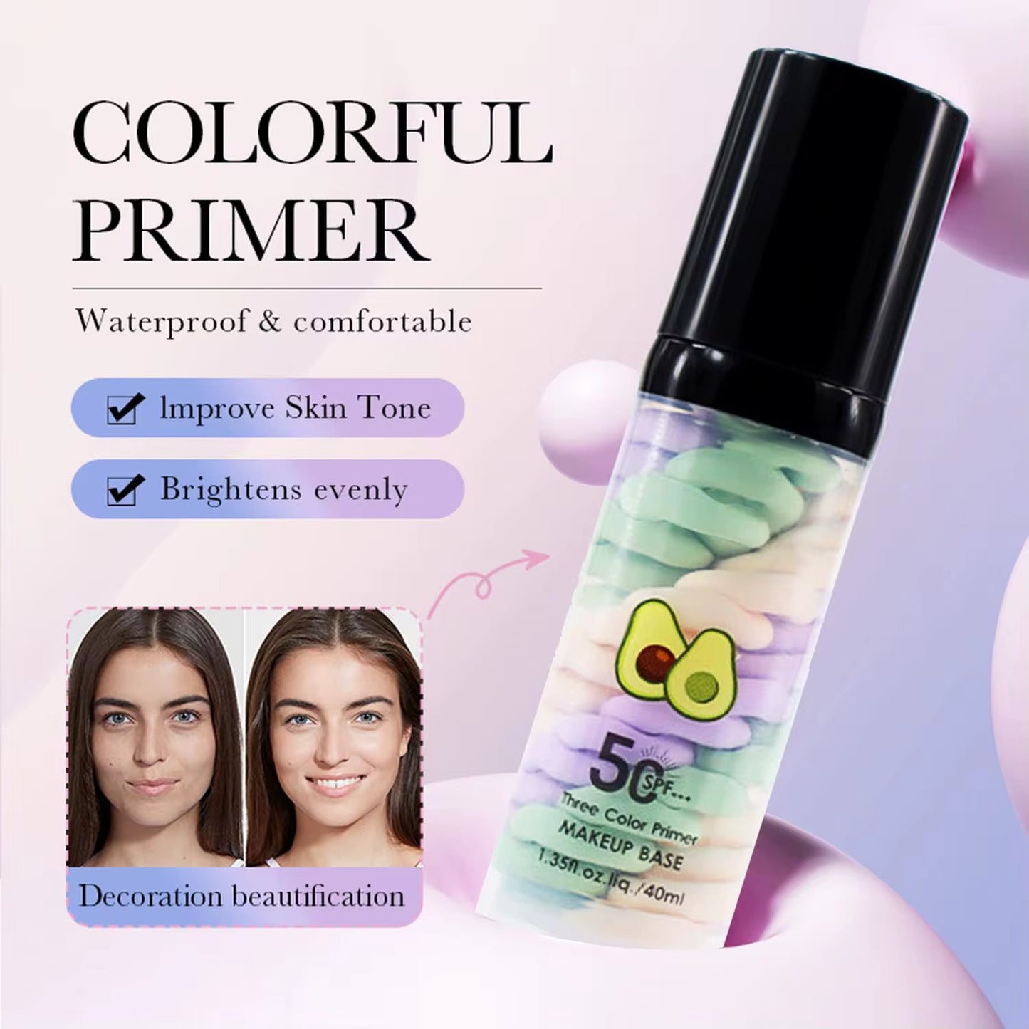 THREE IN ONE - MAKEUP BASE