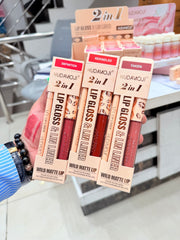 Hudamoji 2in1 Matte LipGloss + Lipliner