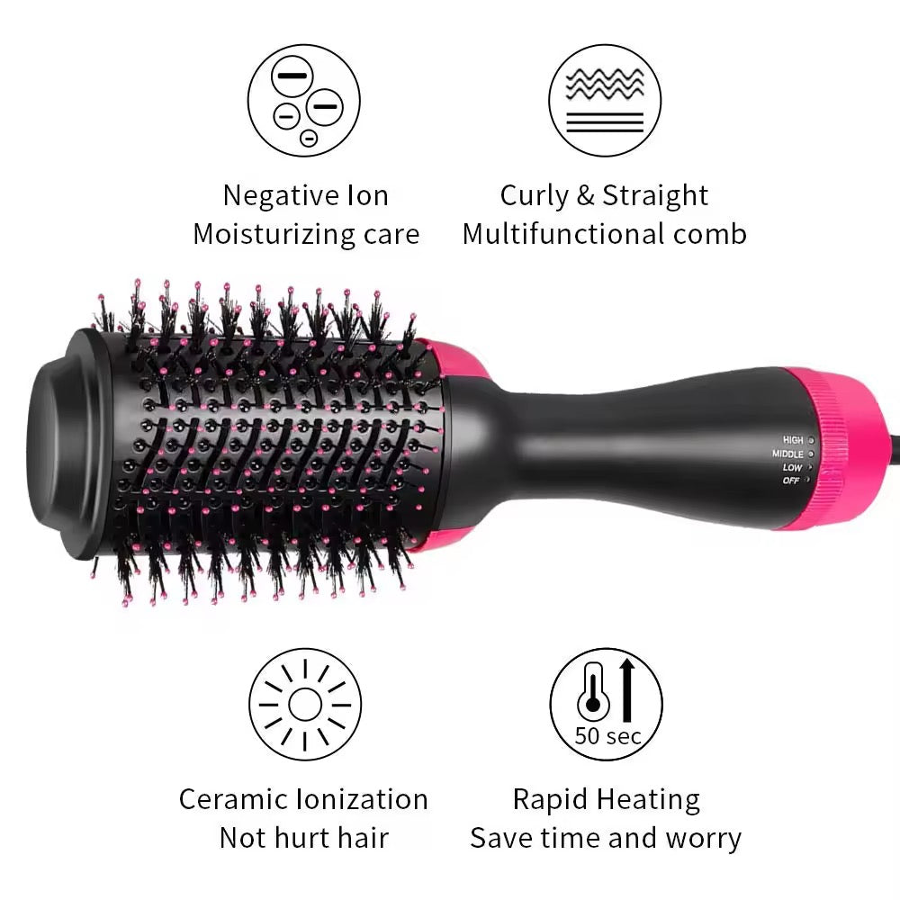 3-in-1 Blow Dryer Hot Air Brush Dryer – Volumizer | Styler | Curler