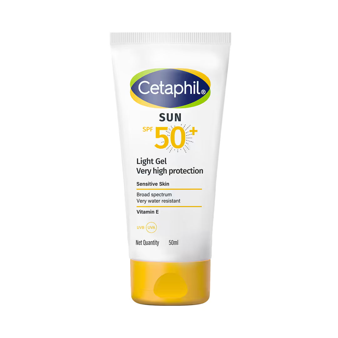 Cetaphil Sun SPF 50+ Light Gel Sunscreen for Sensitive Skin | Very High Protection | 50ml