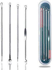 Professional Blackhead Remover Tool Kit – 5 in 1 Stainless Steel Pimple & Acne Extractor Set with Case