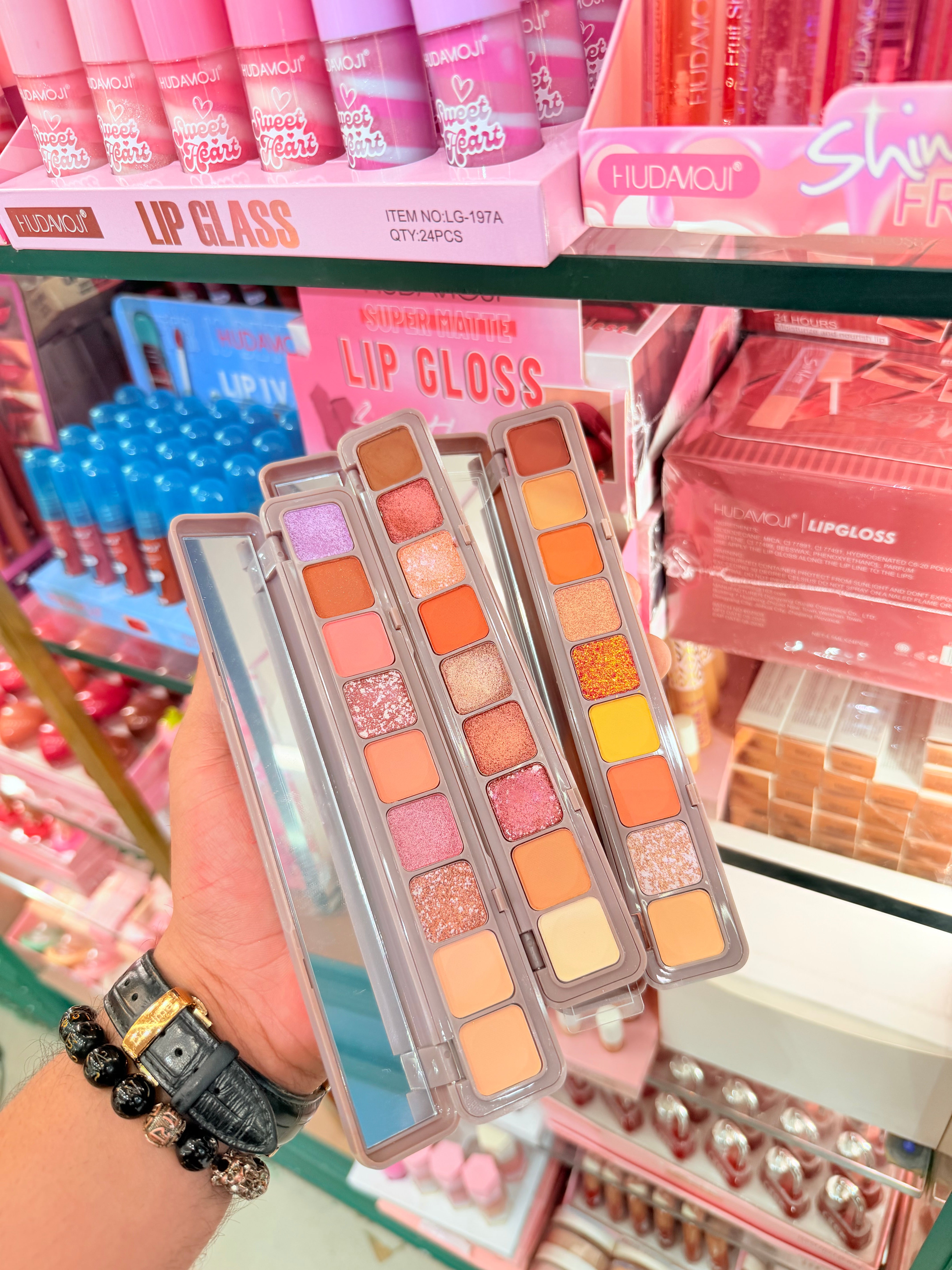 Korean Mini Eyeshadow Palette Set – 24 Shades (Matte, Shimmer & Glitter) | Set of 3 – ₹499