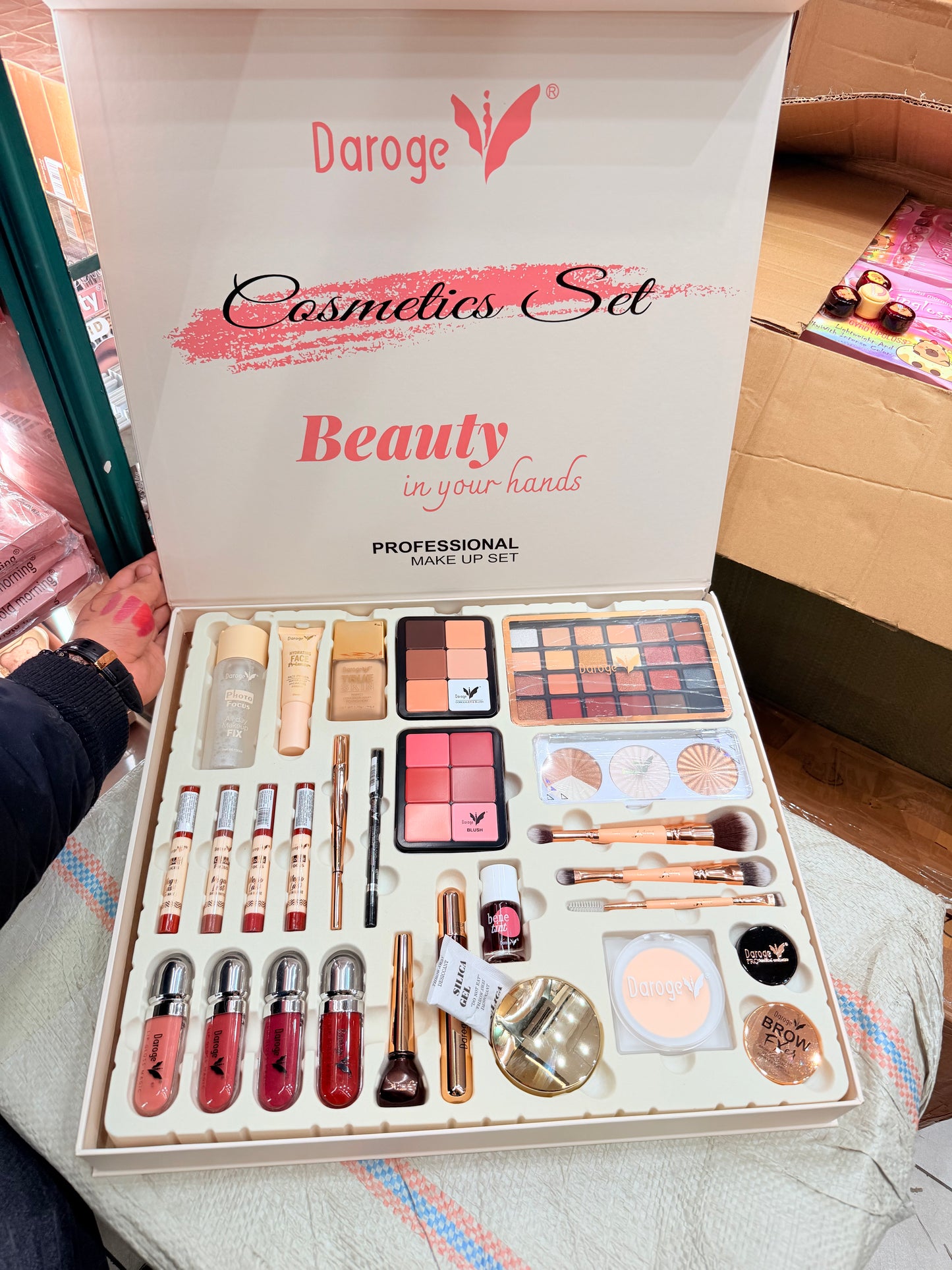 Daroge Professional Make Up Set 21 In 1 | Complete Full Face Makeup Kit