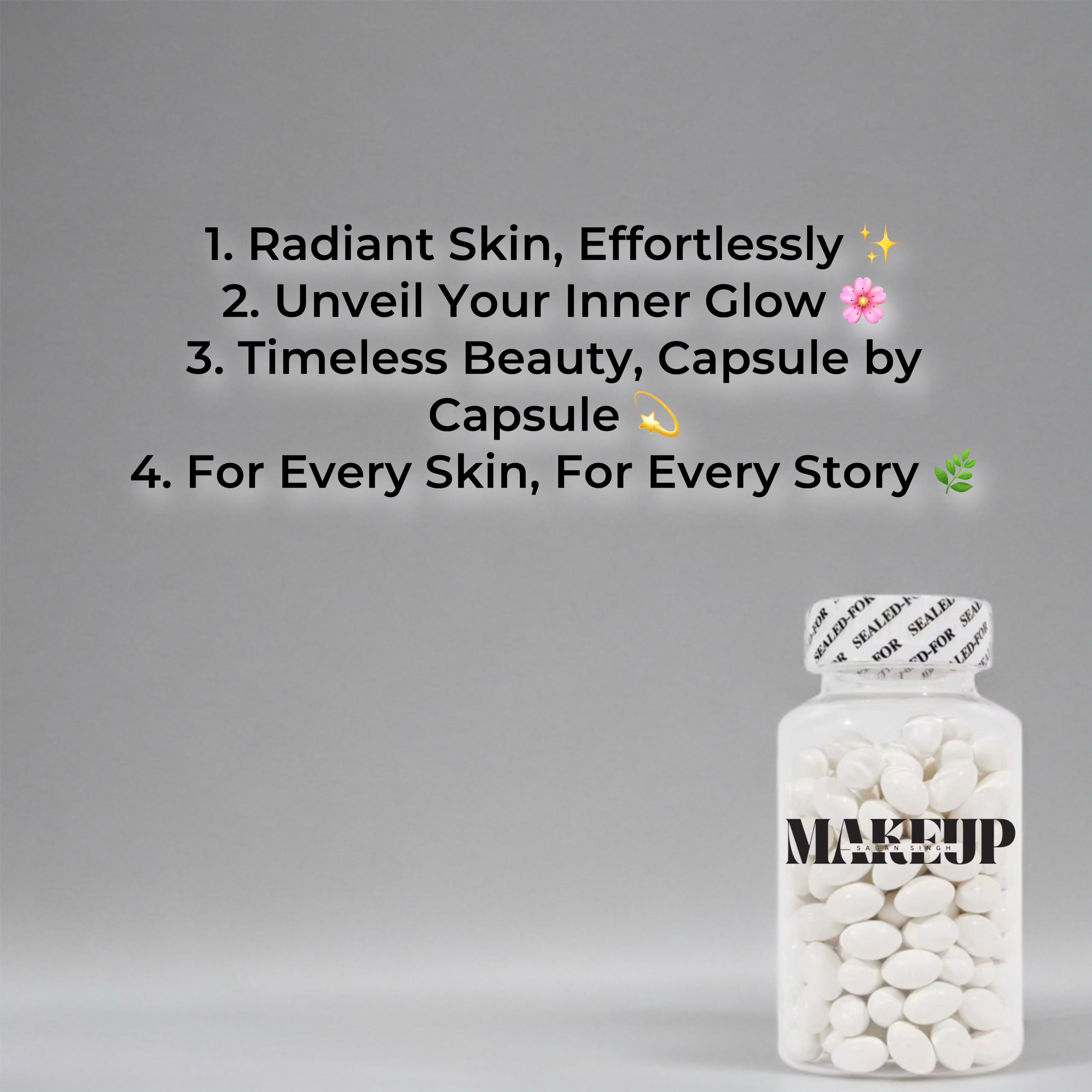 Viral Skin Whitening Capsules - 200pcs