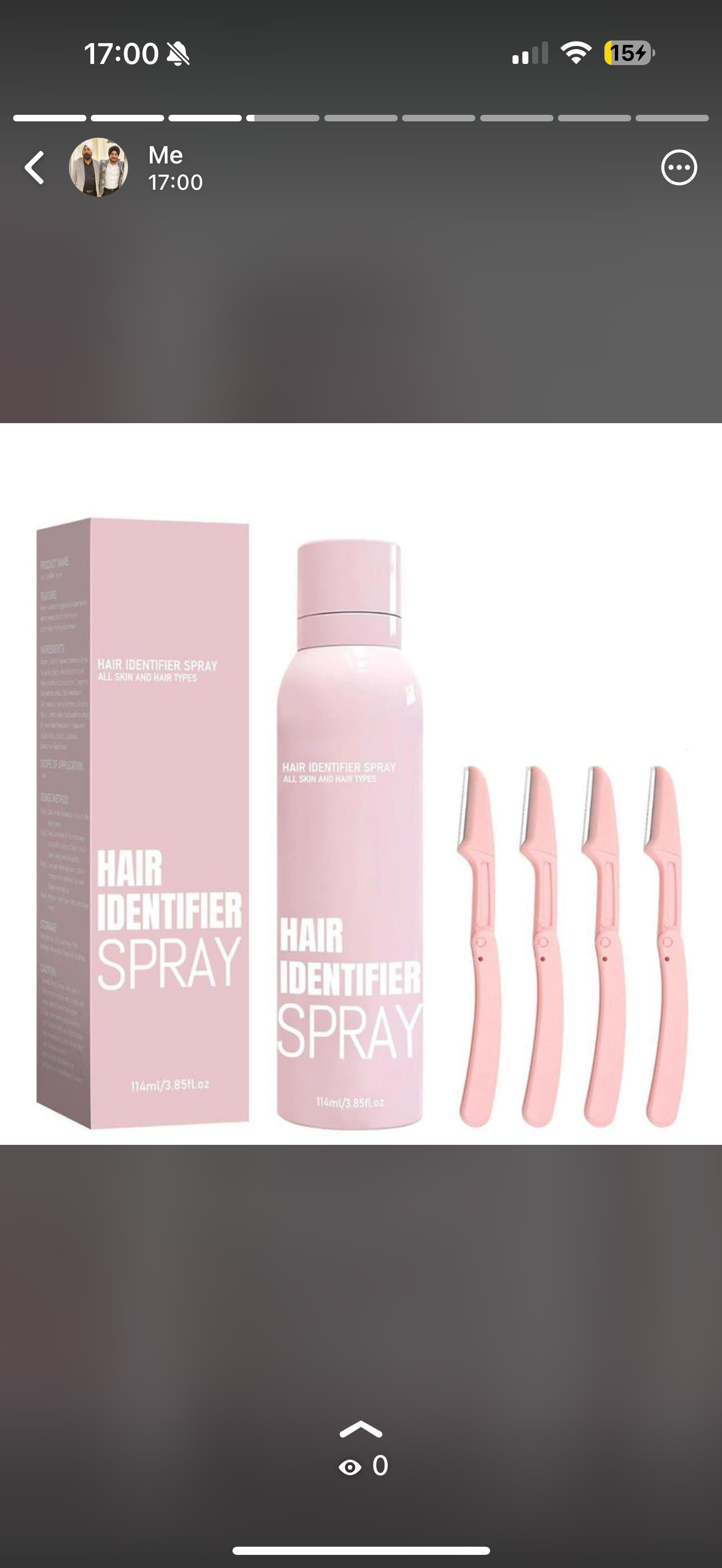 Hair Identifier Spray + Precision Face Razors Set