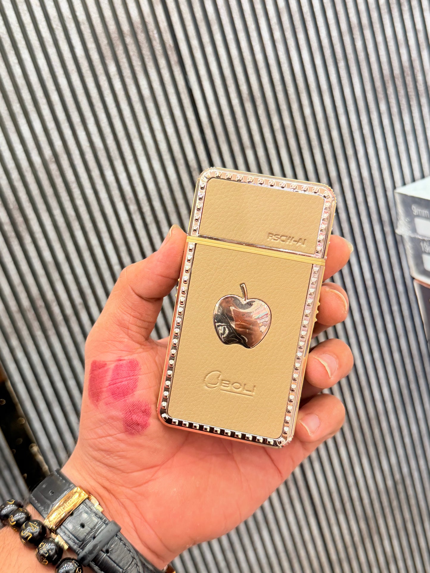 Threading Machine and Facial Hair Trimmer With Mirror