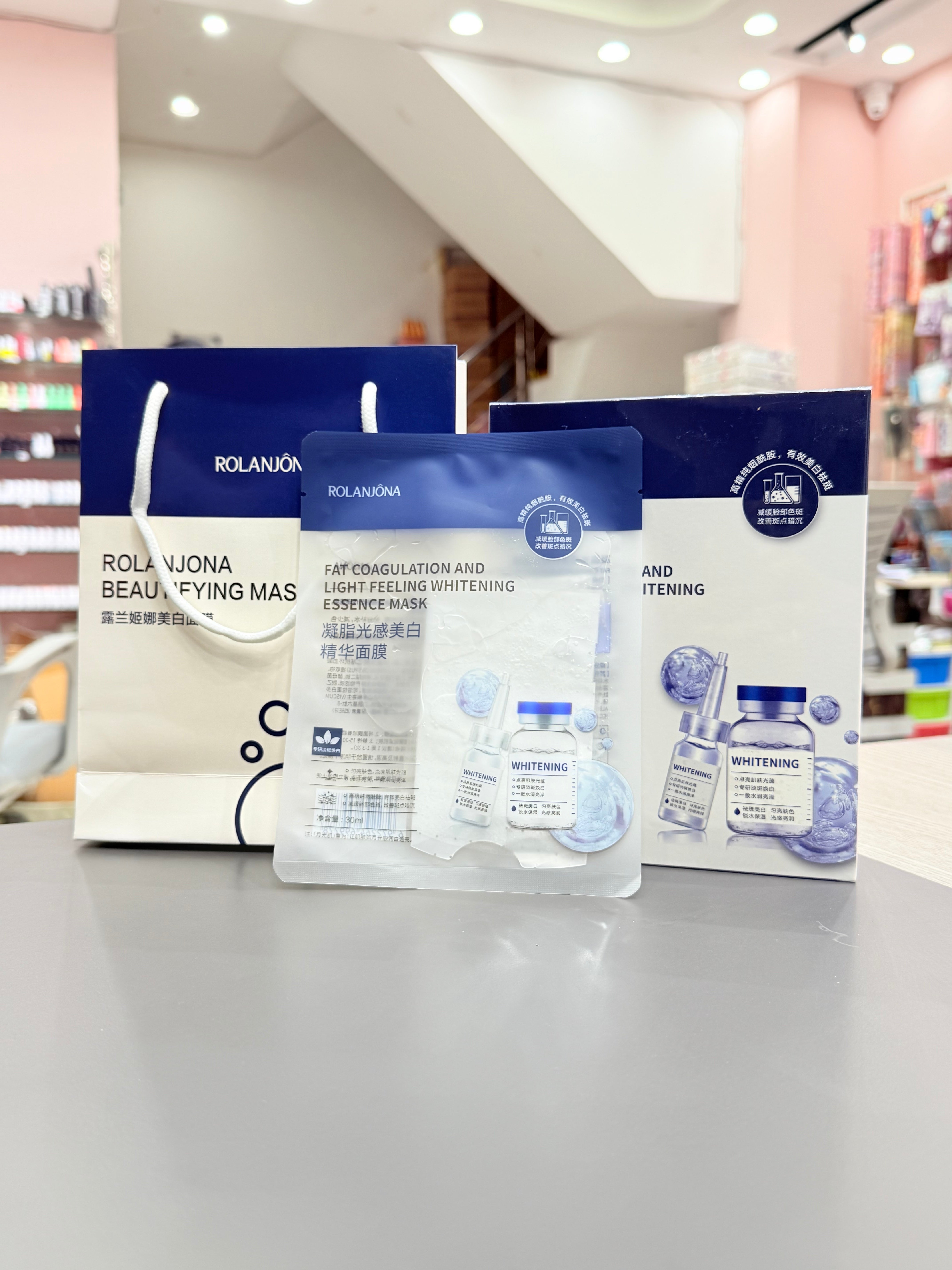 ROLANJONA Korean Brightening and Whitening Essence Sheet Mask (Glass Skin Glow Care 🇰🇷)