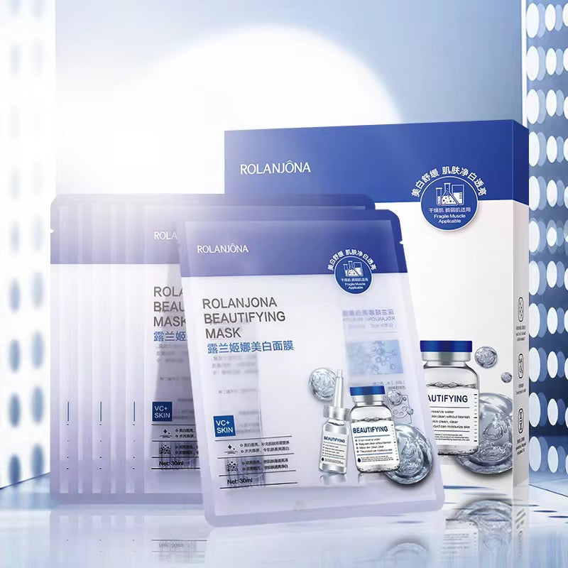 ROLANJONA Korean Brightening and Whitening Essence Sheet Mask (Glass Skin Glow Care 🇰🇷)