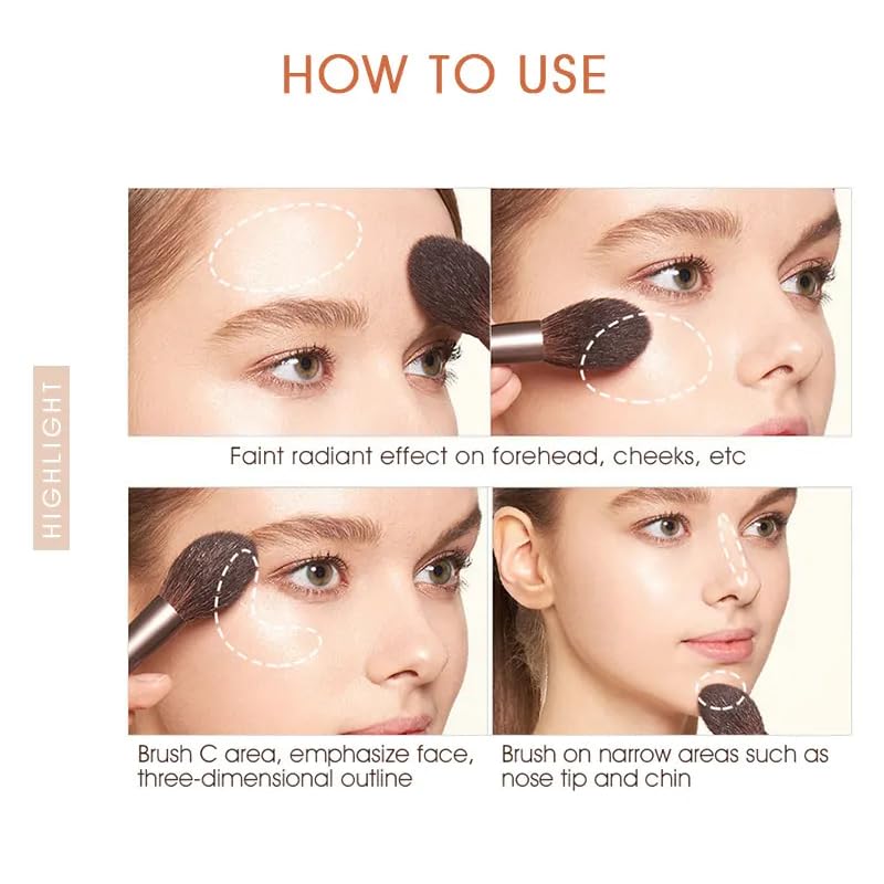 BOGO Professional Face And Eye Makeup Brushes Set With 6 Makeup Brushes, Premium Synthetic Bristle Face And Eye Makeup Brushes Set