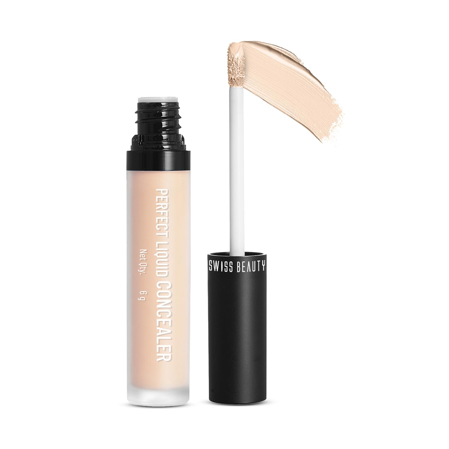 Swiss Beauty Liquid Light Weight Concealer With Full Coverage |Easily Blendable Concealer For Face Makeup With Matte Finish