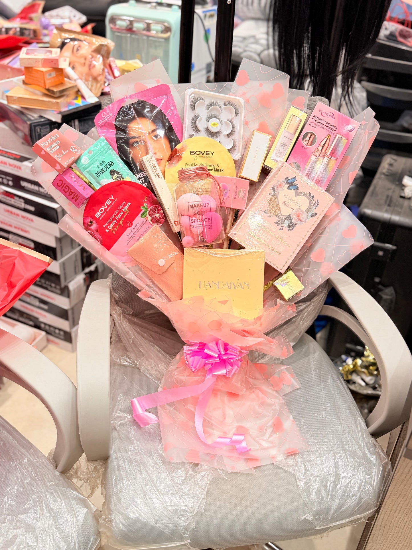 Valentine’s Glam Love Bouquet – Complete Makeup & Glow Gift Hamper - WE WILL CALL FOR COLOR SELECTIONS