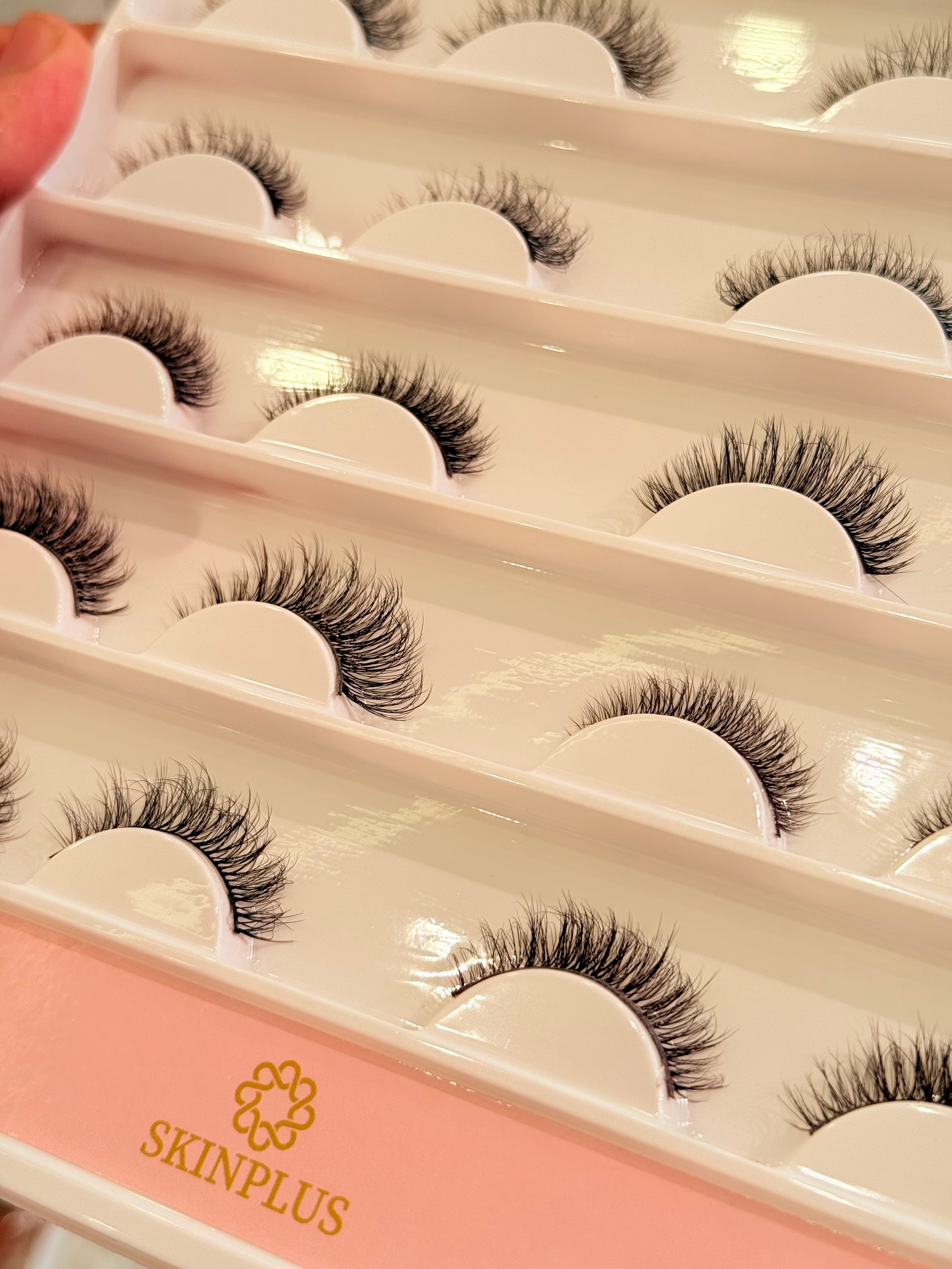 Skinplus 3D Mink False Eyelashes Set – 16 Pairs Premium Multi-Style Lash Collection