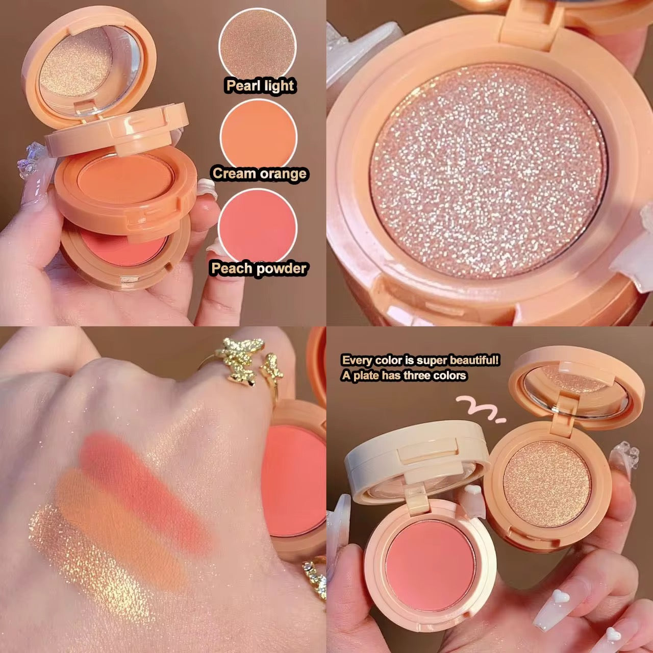 3in1 Highlighter + Blusher Travel Friendly 🐥😍