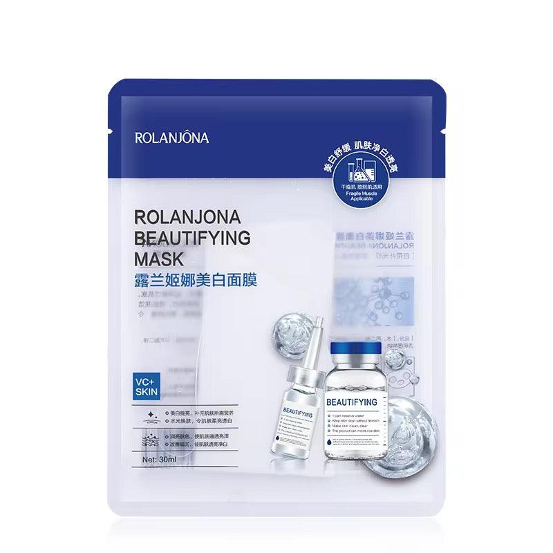 ROLANJONA Korean Brightening and Whitening Essence Sheet Mask (Glass S   Sagansinghmakeup