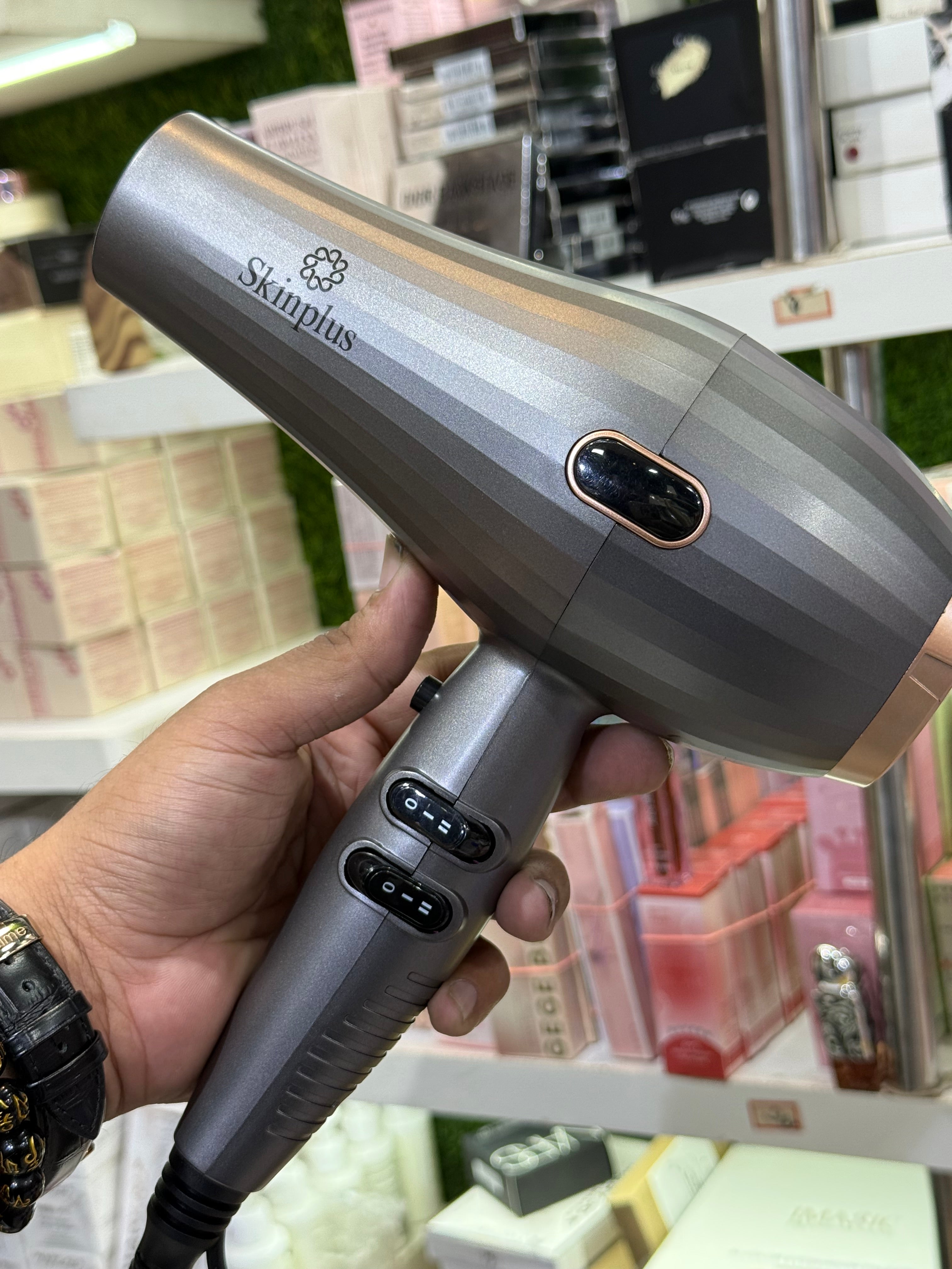 💨 SkinPlus 2400W Professional Hair Dryer | 2 Nozzles + 1 Diffuser | Powerful & Lightweight
