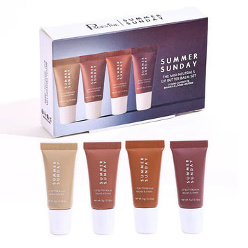 Summer Sunday Mini Neutrals Lip Butter Balm Set (Pack of 4)