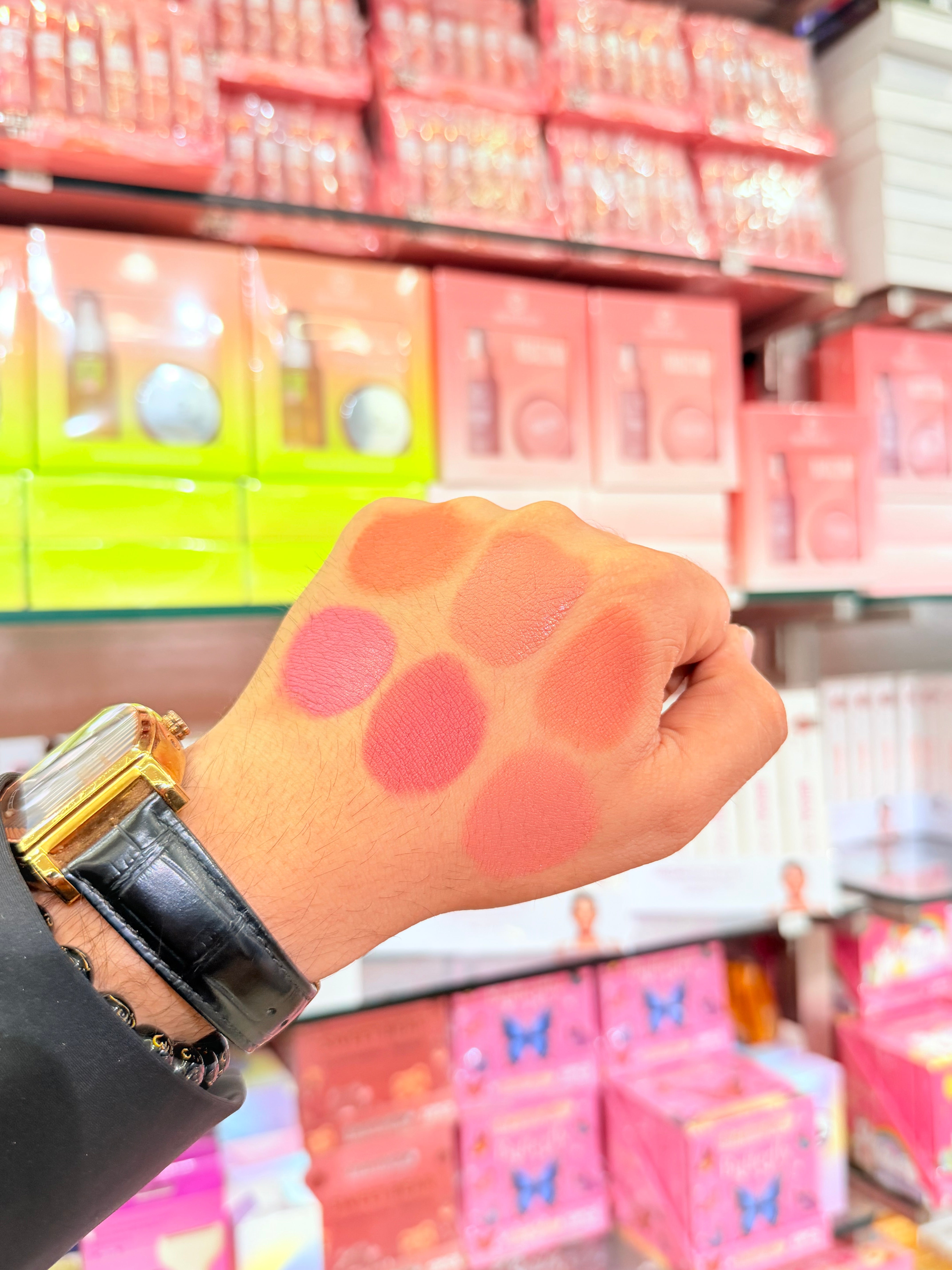 HUDAMOJI All Over Dewy Tint Set (6 Shades) – Coconut Water & Aloe Extract | Hydrating Lip & Cheek Tint | 6 PCS Combo – ₹499