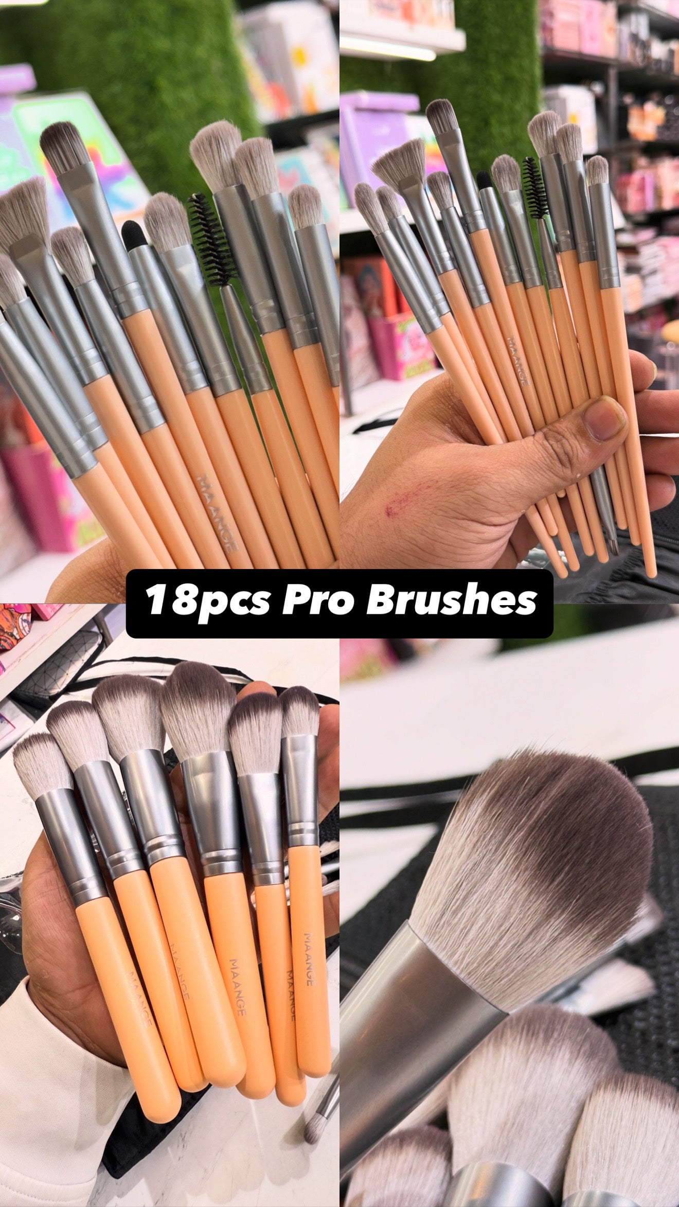 Maange 19pcs Pro Makeup Brushes