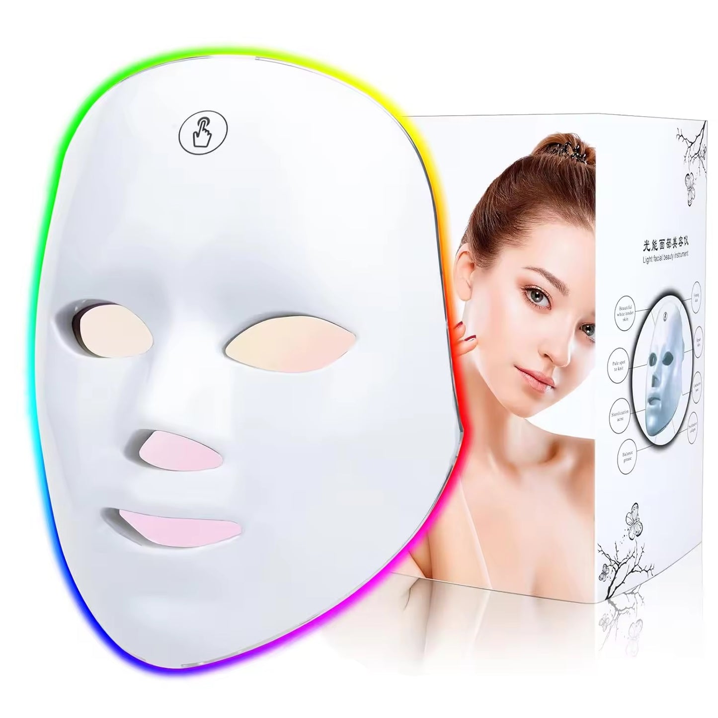 Korean 7 Colors LED Light Therapy Mask – Professional At-Home Skin Treatment