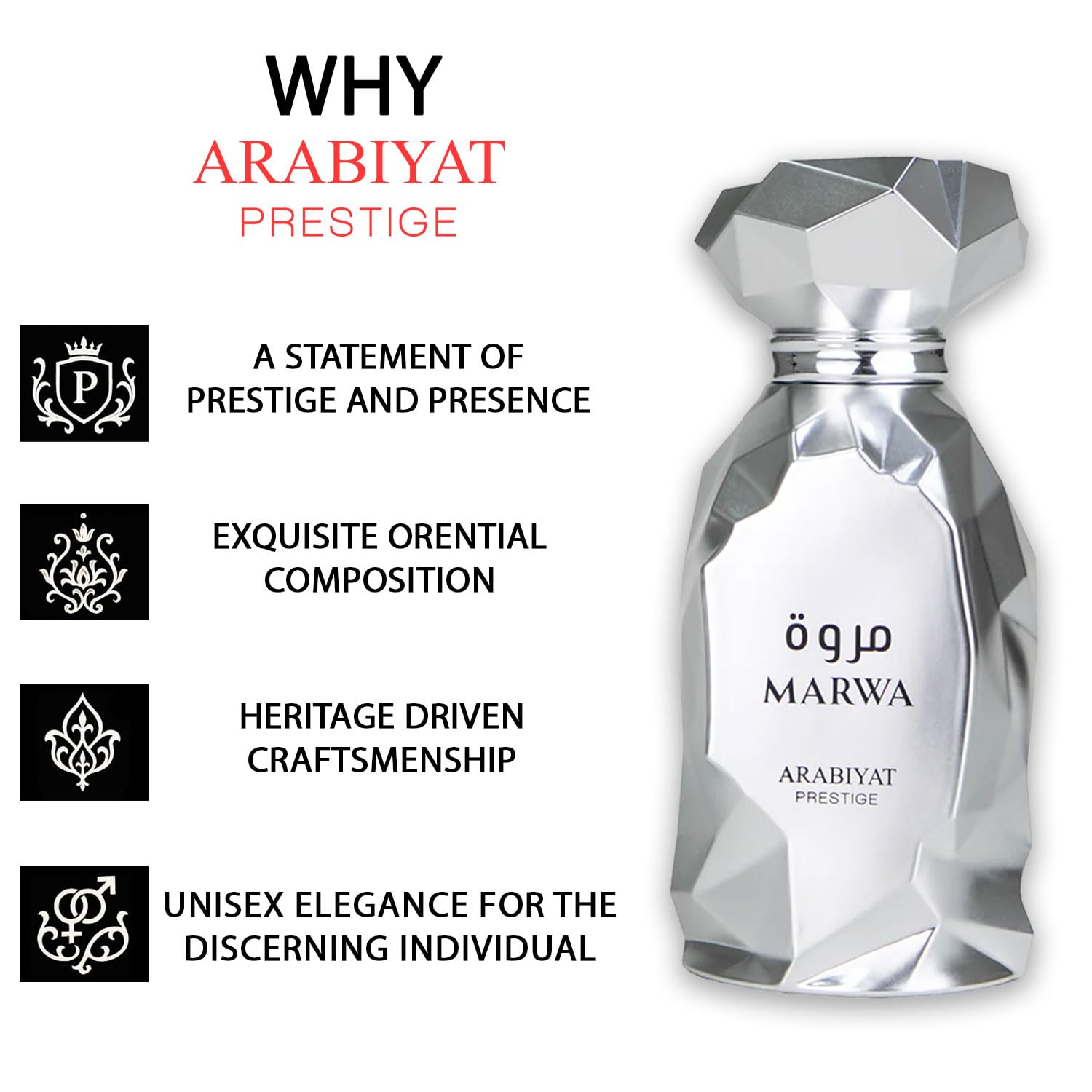 Arabiyat Marwa EDP 100 ml- Long Lasting Citrus Woody Musk Perfume for Men & Women | Premium Arabian Fragrance