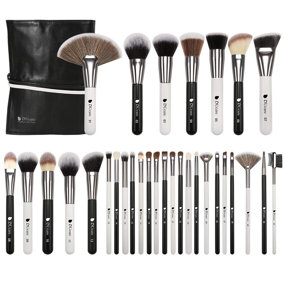 DUCARE Makeup Brushes Set Professional Panda Seris Makeup Brush Set of 31 - Multicolor