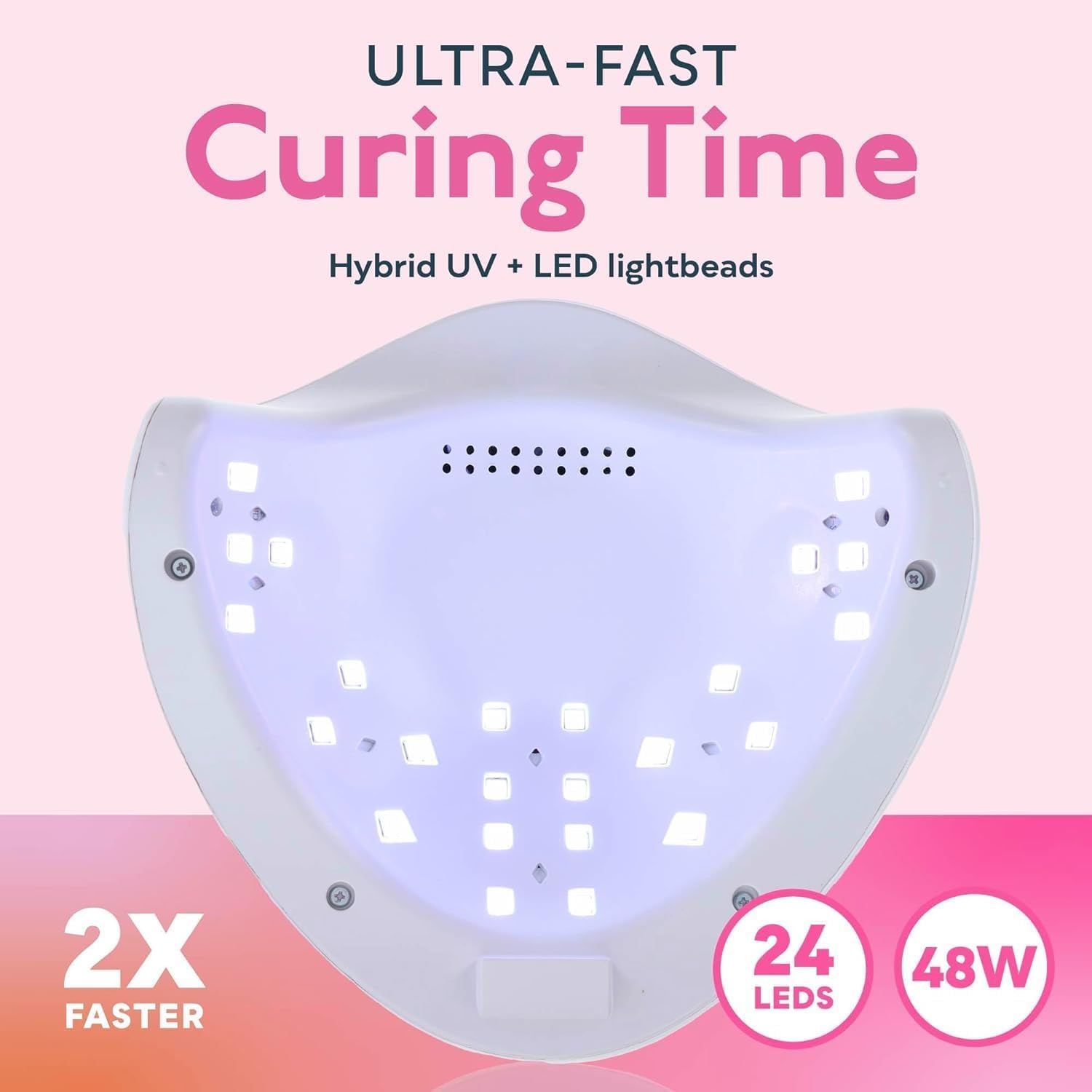 SUN 5 LED UV Nail Lamp, 48W Professional Nail Dryer with 4 Timers, LCD Display, Automatic Sensor used for nail art and resin art products