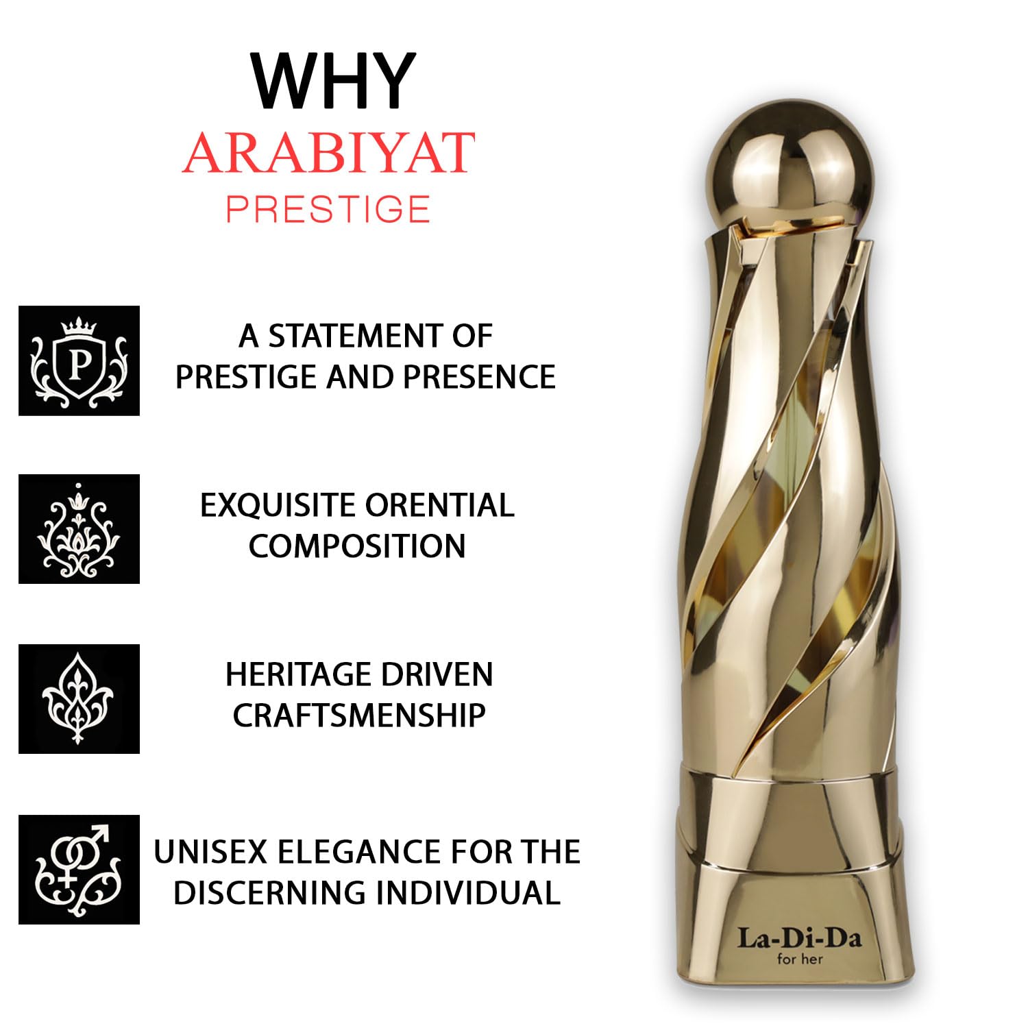Arabiyat La Di Da For Her Eau de Parfum 100ml - Long Lasting,for Women