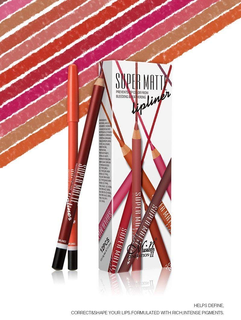 Super Matte Lip Liners SET OF 12