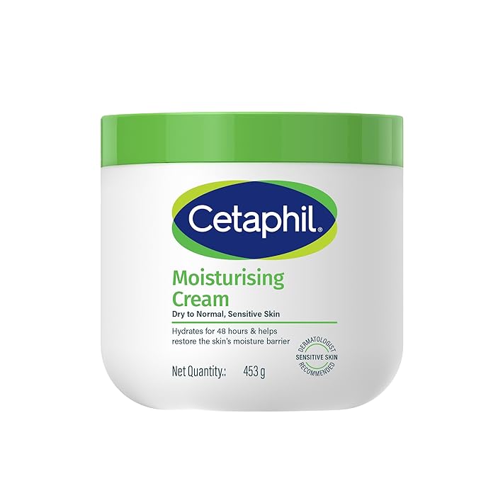 Cetaphil Moisturising Cream 450g – Deep Hydration Moisturizer for Dry to Normal & Sensitive Skin | Long-Lasting 48hr Hydration