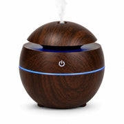 Wooden Ultrasonic Aroma Humidifier with 7 Color LED Light | USB Powered
