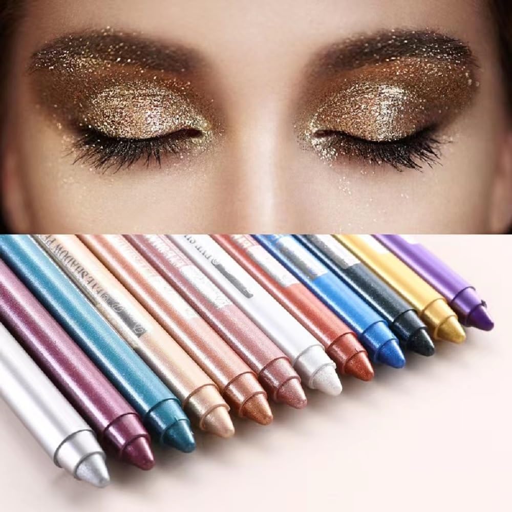 DRAGON RANEE GLITTER EYESHADOW PENCILS (SET OF 12)