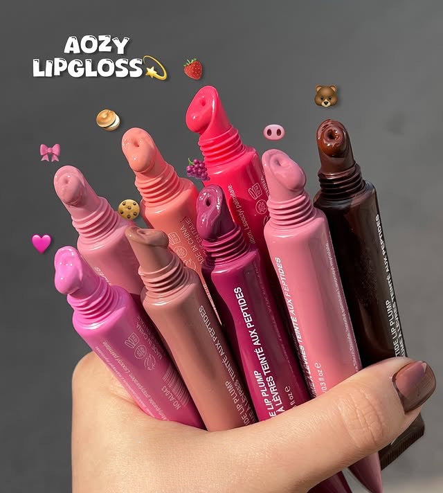 AOZY Lip Gloss Set of 8 ✨ | Birthday Sale Special 💖 | Juicy Plump Finish