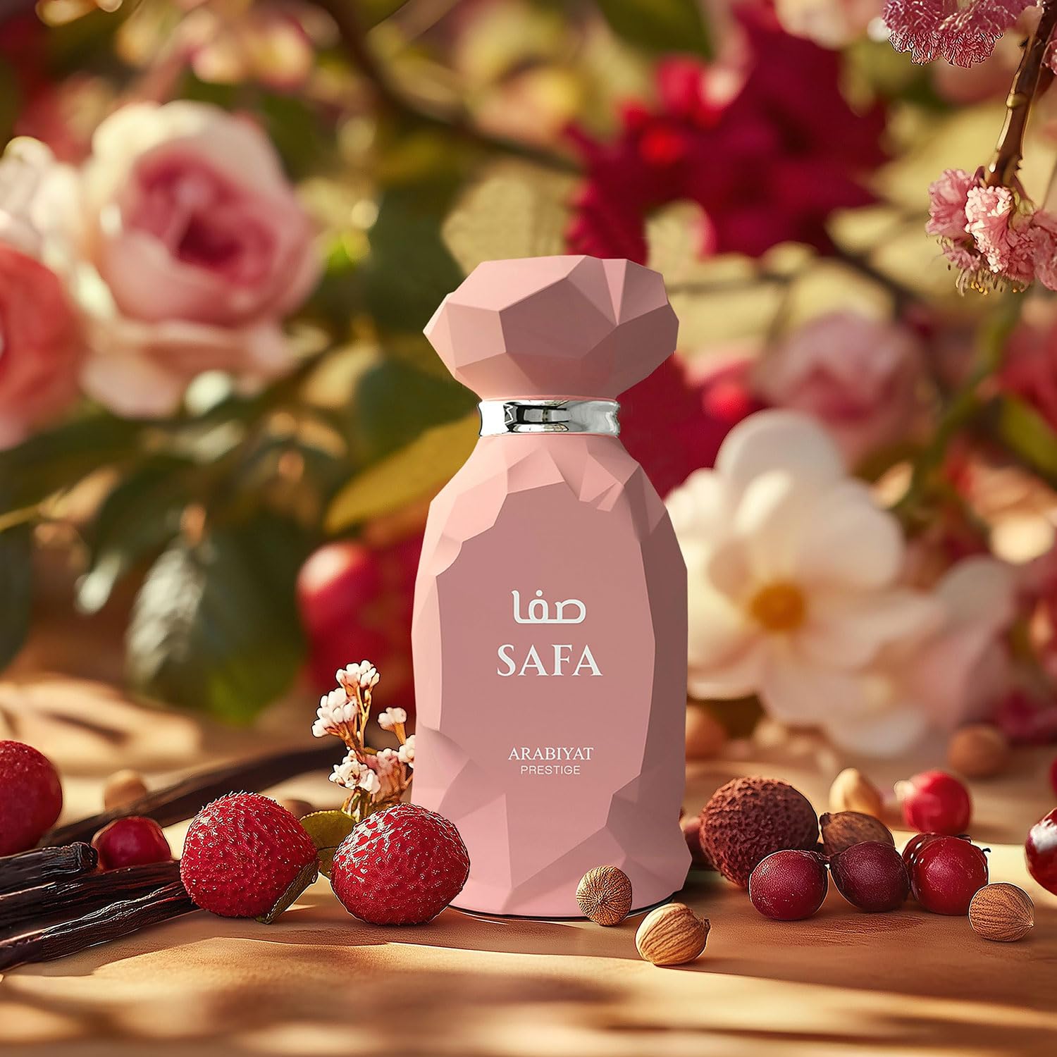 Arabiyat Safa EDP 100 ml – Women’s Fruity Floral Oriental with Lychee, Rose & Vanilla | Luxurious Long‑Lasting Scent
