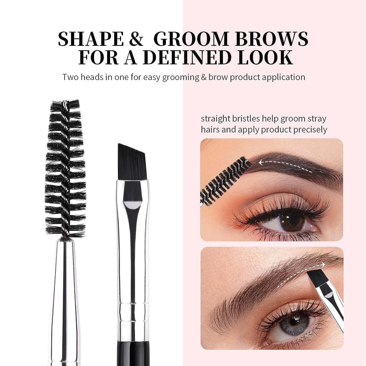 BOGO Professional Face And Eye Makeup Brushes Set With 6 Makeup Brushes, Premium Synthetic Bristle Face And Eye Makeup Brushes Set