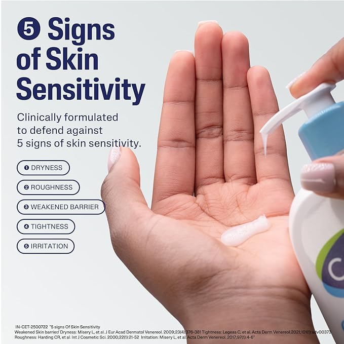 Cetaphil Gentle Skin Cleanser for Dry to Normal Sensitive Skin – Hydrating Face Wash with Vitamin B3 & B5 (125ml)