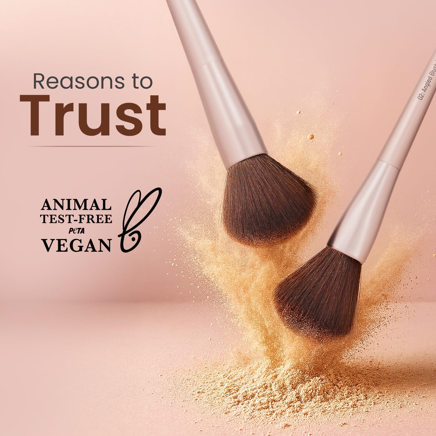 Swiss Beauty Heartistry Makeup Brush Set | 12 Pieces | For Face, Eyes & Lips | Soft Synthetic Bristles | Multi-Functional | Flawless Blending | PETA Certified | 12 Pcs