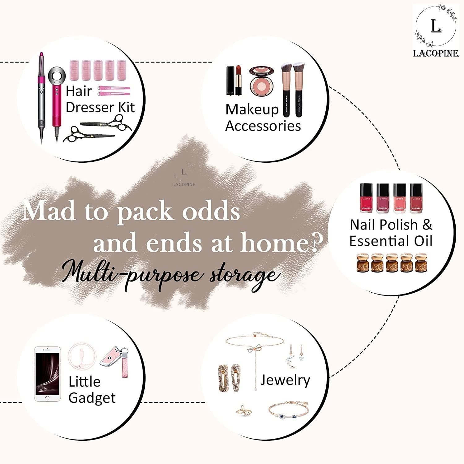 PROFESSIONAL MAKEUP VANITY Double LAYER