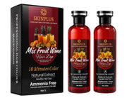 SKINPLUS Mix Fruit Wine Fruit Vinegar Hair Color - Doesn’t Die Your Scalp - Natural Black - YE HAIR MEIN SHINE BHI DETA HAI